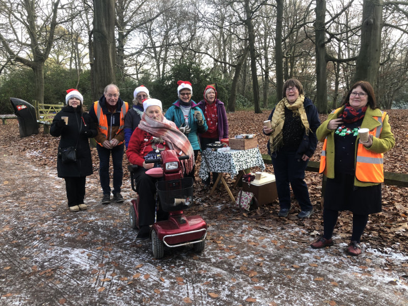 Here we all are enjoying our Christmas amble.