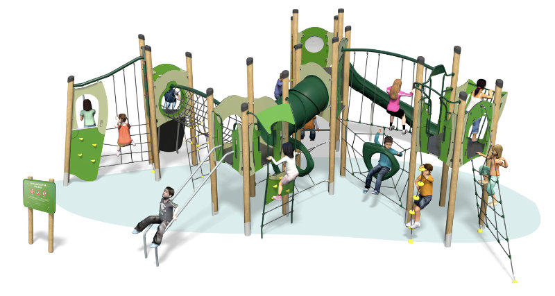 Visualisation of part of the proposed play area